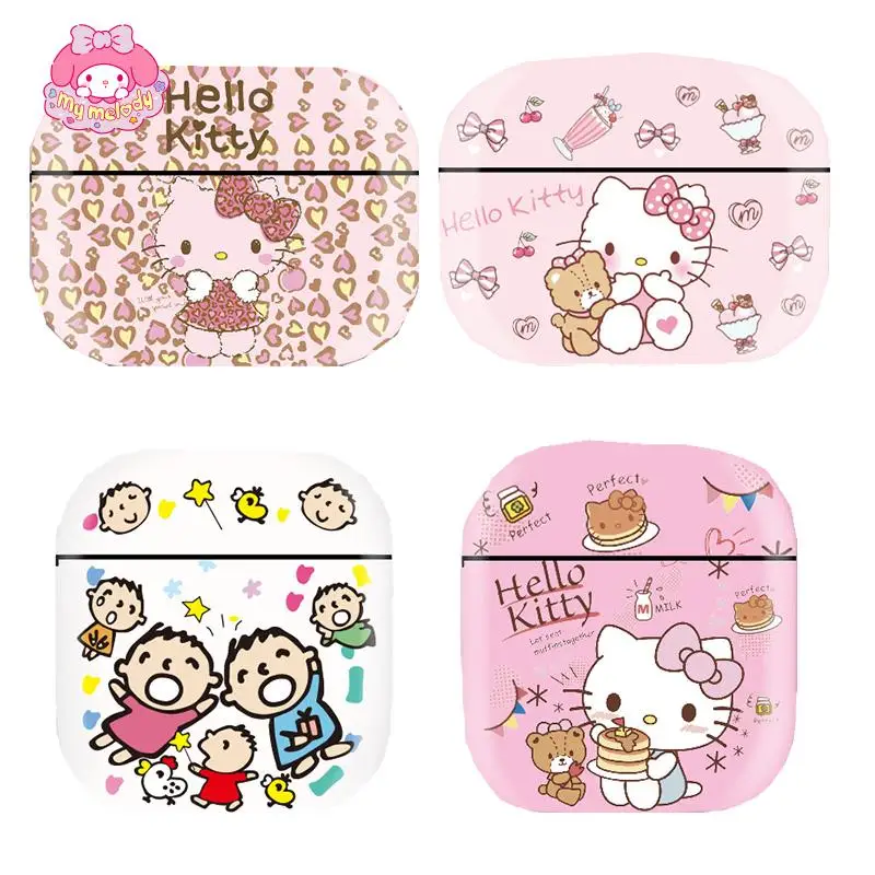 

Kittys Cat Anime Wireless Earphonecase for Airpods Pro 1/2 Headphone Protective Cover Kawaii Cartoon Silicone Soft Shell Sleeve