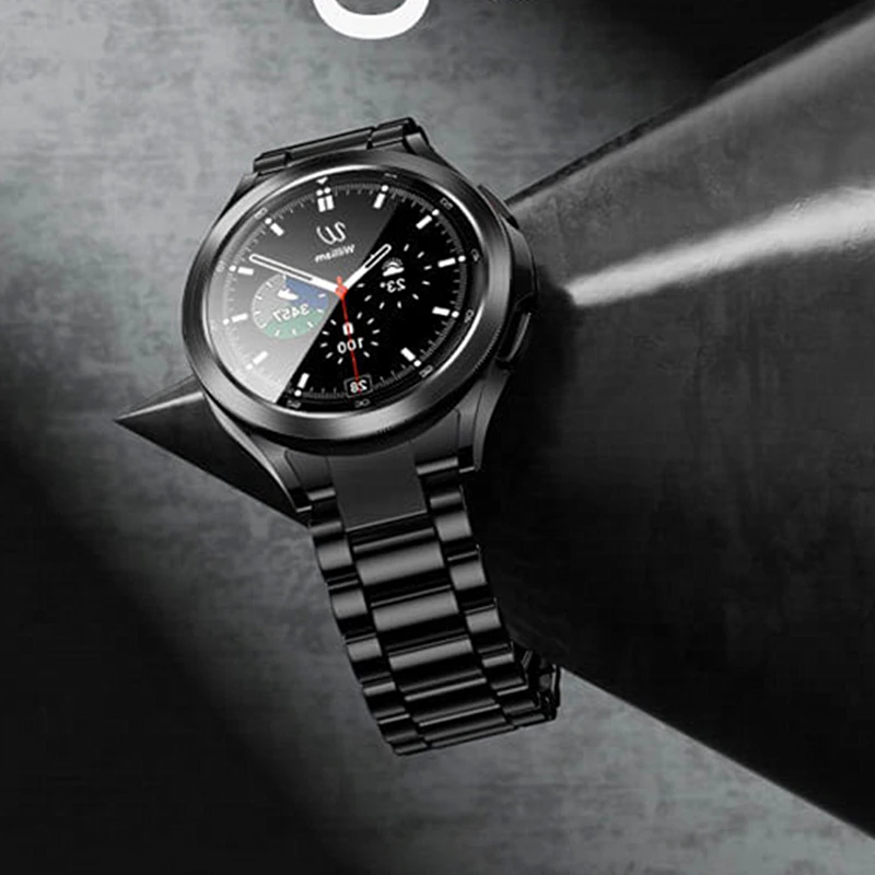 

Ремешок из нержавеющей стали для Galaxy Watch 5 Pro, браслет для Galaxy Watch 4 5 44 мм 40 мм, без Gpas, 42 мм 46 мм