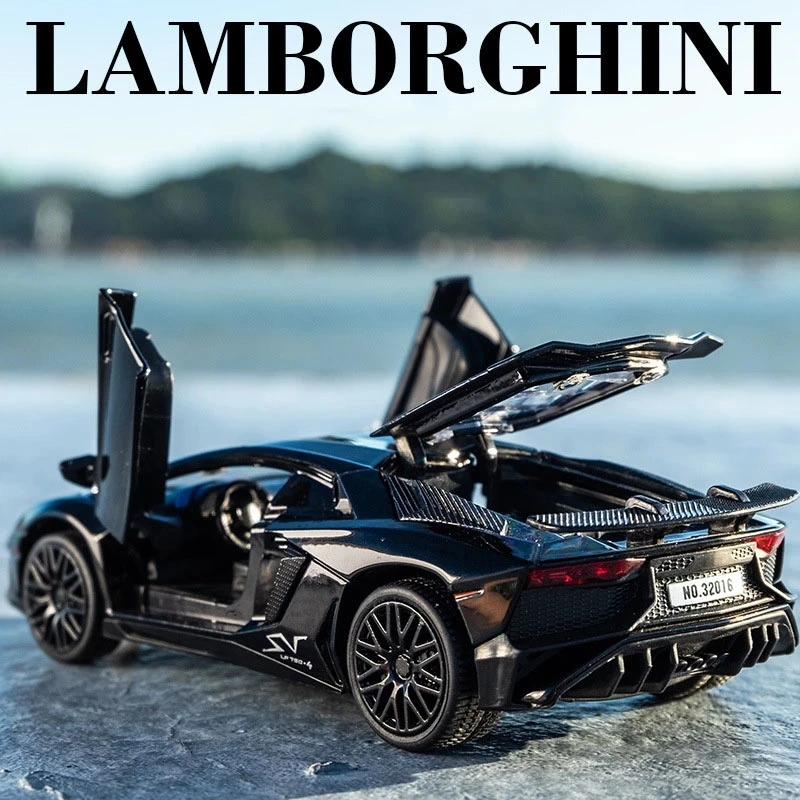 

Lamborghinis LP770 Alloy Car model Toy 1:32 Sports Car Simulation Ornaments for Kids Children Birthday Gift