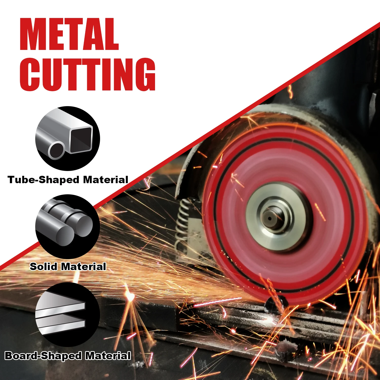 Режущее колесо EZARC Tools алмазная кромка 5 дюймов (125 мм) 6 (150 7 (180 металлическое