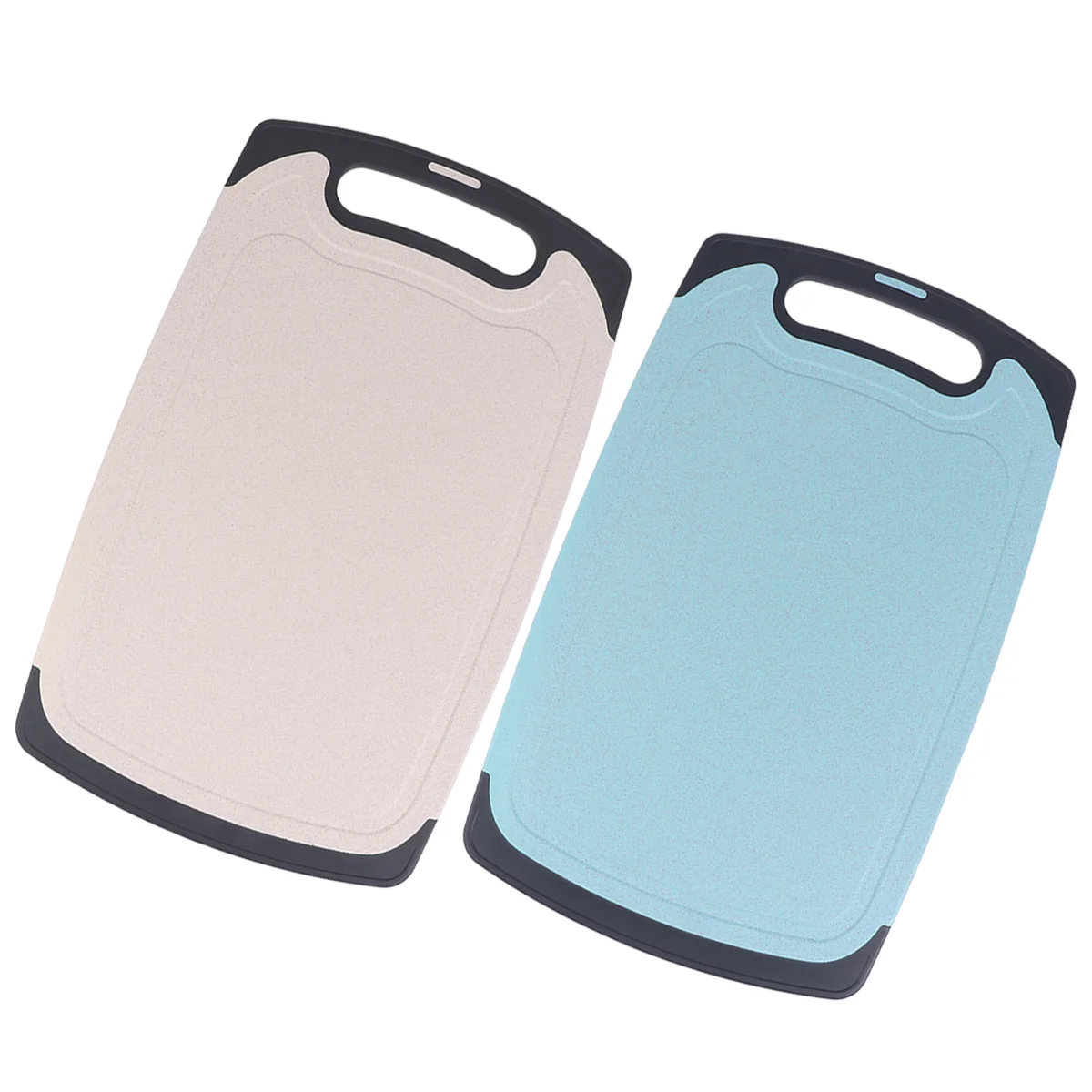 

2 Pcs Cutting Board Square Wheat Straw Chopping Board Mildewproof Kitchen Cutting Board (Random Color)