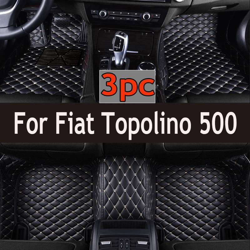 

Автомобильные коврики для Fiat Topolino 500 2012 2011 Автомобильные аксессуары для интерьера Стайлинг под заказ кожаные передние и задние боковые коврики для ног