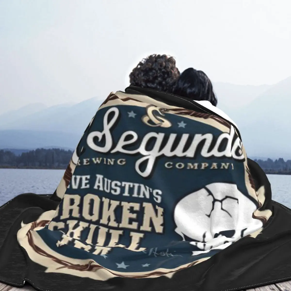 Ультрамягкое одеяло из микрофлиса Broken Skull Ipa