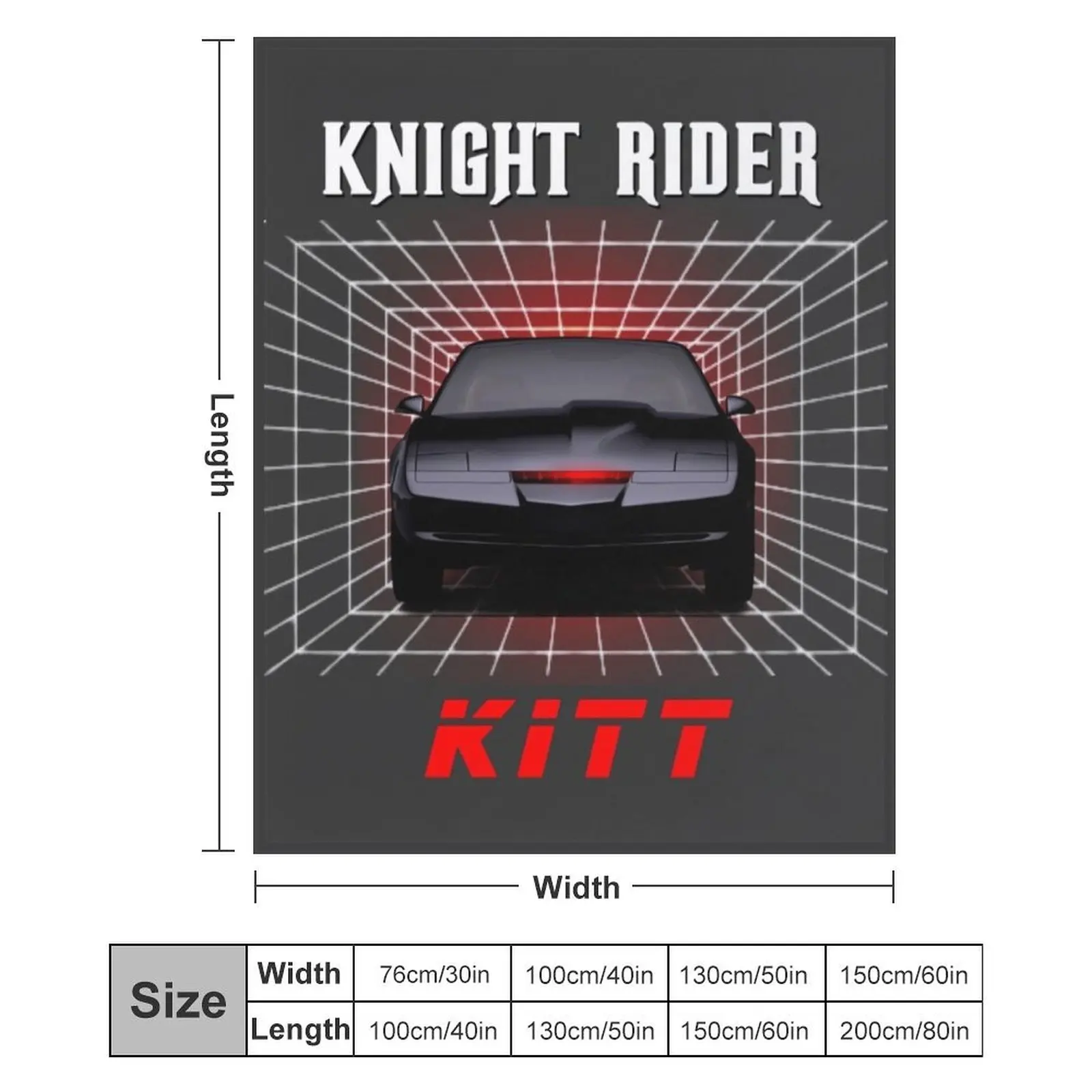 Одеяло K2000 Knight Rider Фланелевые одеяла на заказ