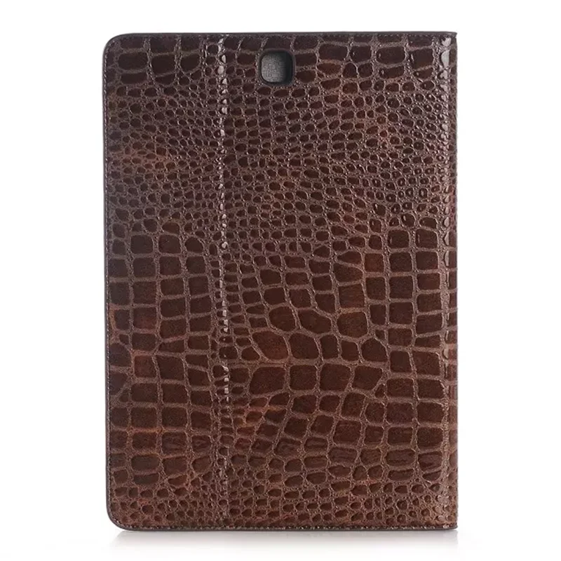Тонкий чехол-книжка из искусственной кожи с подставкой под крокодила для Samsung Galaxy