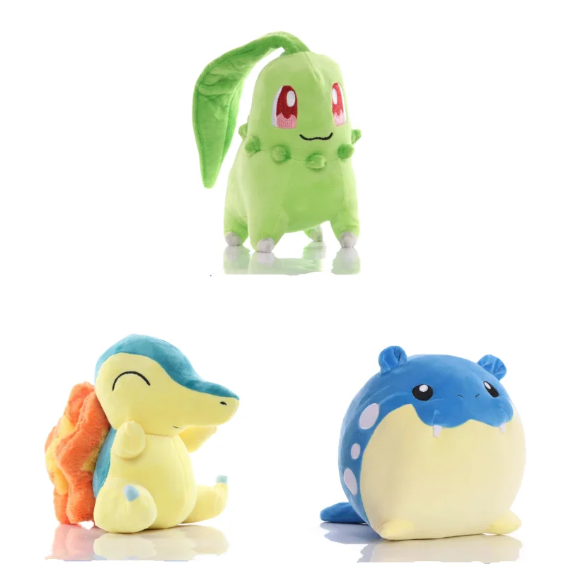 Плюшевая игрушка Pokemon Pikachu Cyndaquil Chikorita Spheal мягкая кукла мягкий декор для дивана
