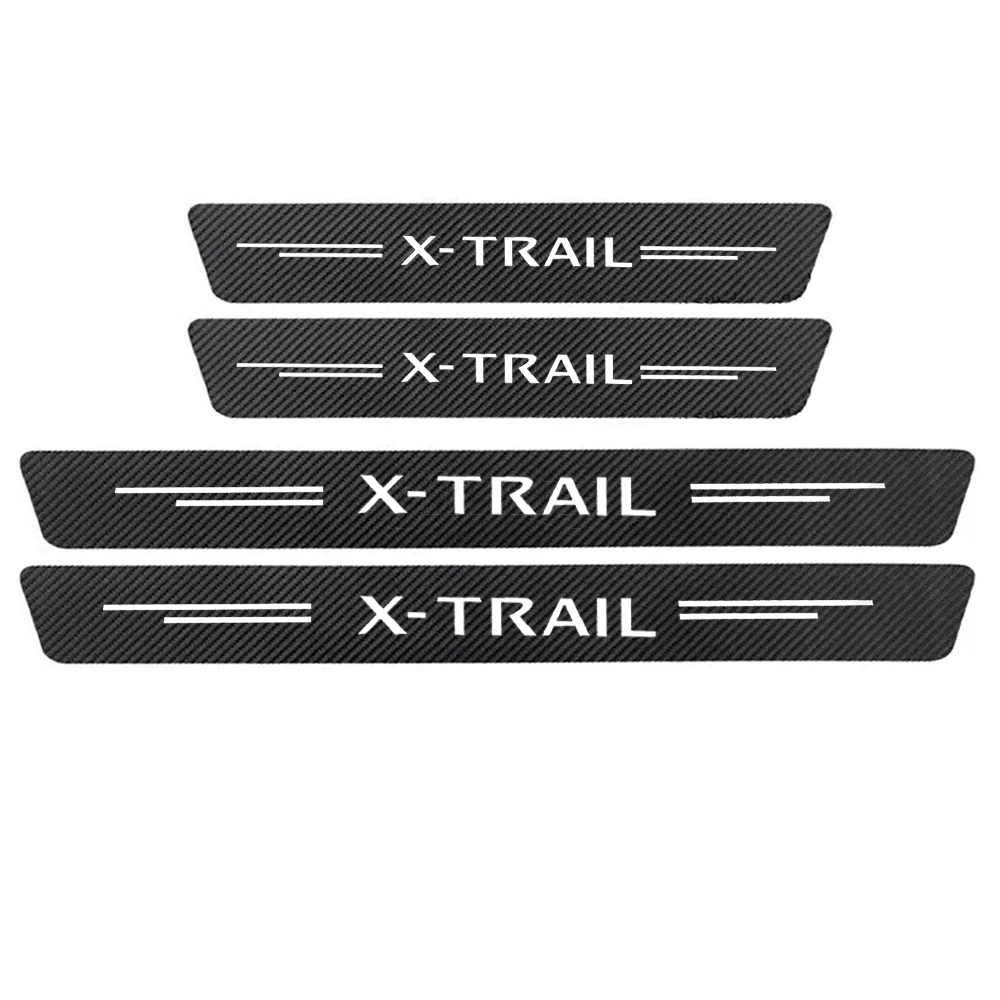 

4 шт. Автомобильные Защитные наклейки на порог двери для Nissan X-Trail Xtrail X Trail T30 T31 T32 аксессуары для стайлинга