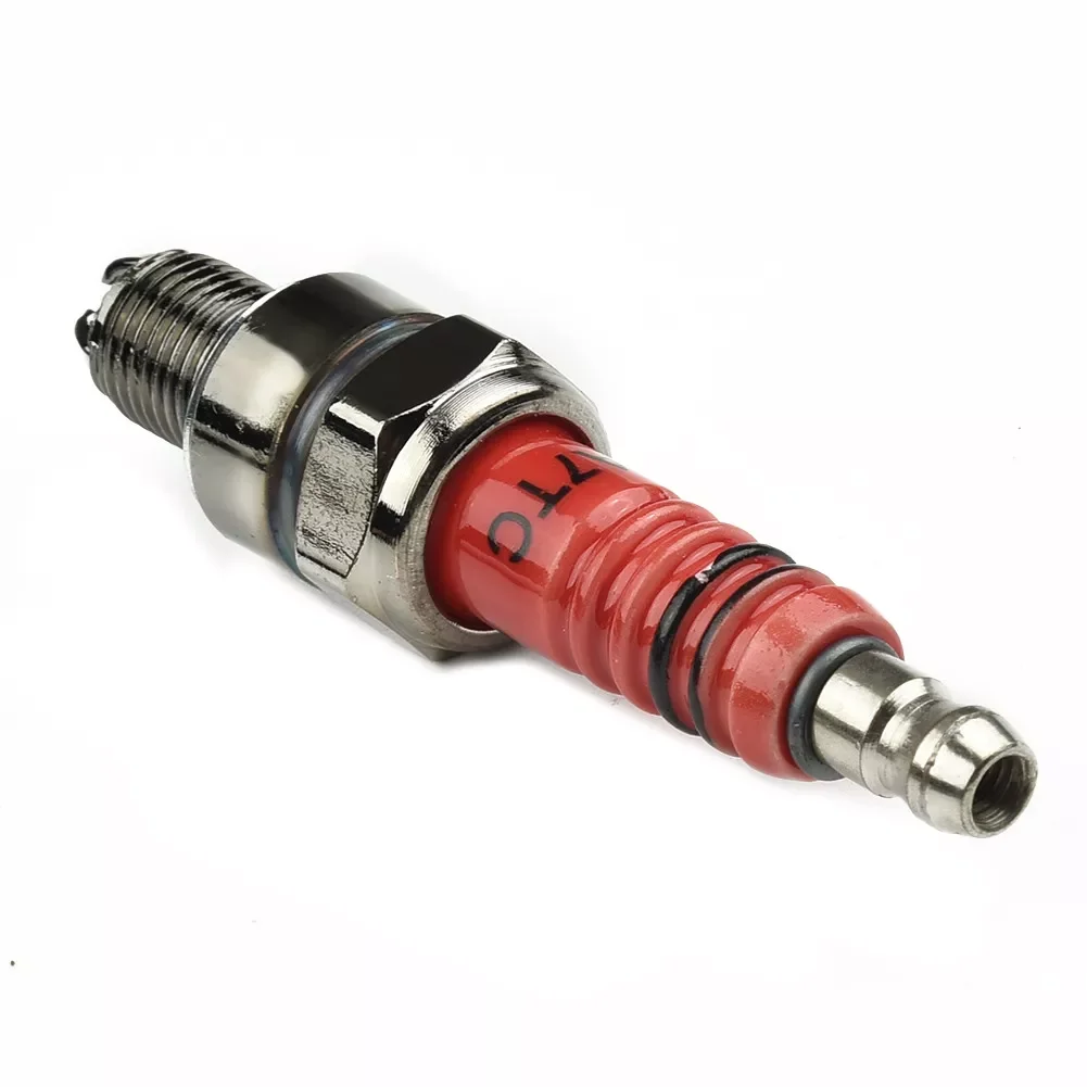 

Performance 3-Electrode Spark Plug A7TC For GY6 50CC 70CC Scooter, Beam Motorcycle 48CC 50CC 60CC 80CC JH70 DY90 DY100