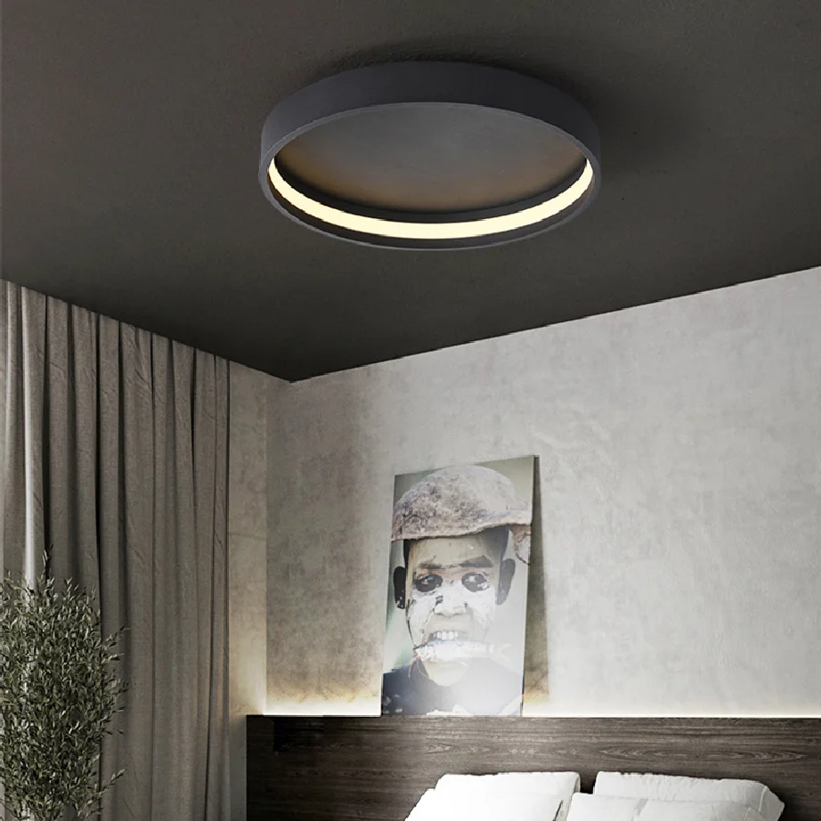 

Bedroom lamp ceiling lamp led Nordic modern minimalist 2021 new room lamp creative round master bedroom lamp