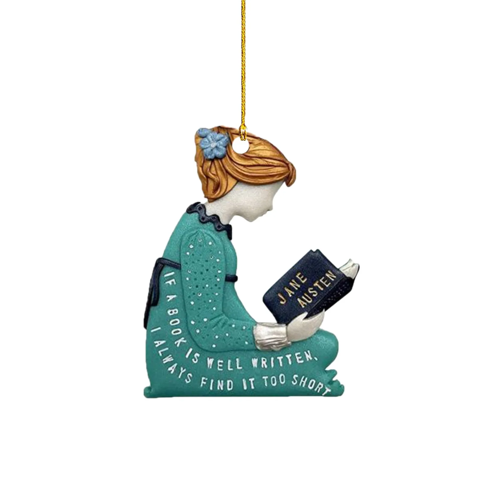 Фото Веселая книга для чтения, Рождественская книга, акриловое украшение №4
