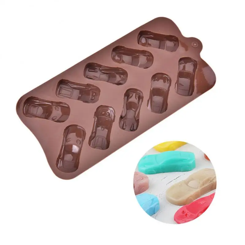

Chocolate Molds Silicone Food Grade Non-stick Cake Baking Molds Candy Bar Mould Car Shape Chocolate Ice Cube Moulds For Kitchen