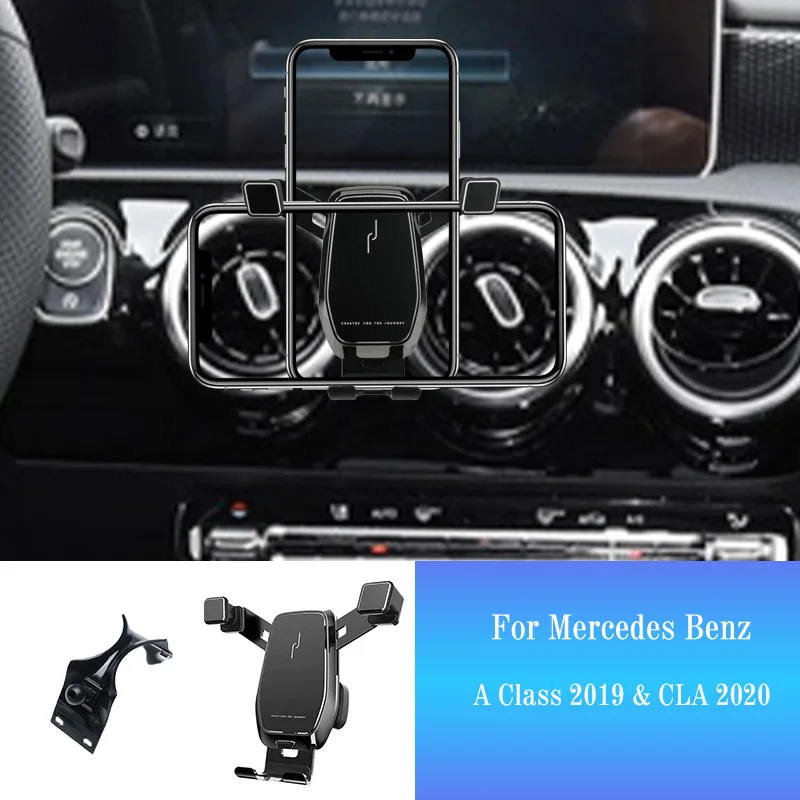 Araba telefon tutucu Mercedes Benz W177 A sınıfı Class/200/220 W118 CLA CLA200/260 GPS standı mobil Smartphone destek aksesuarları