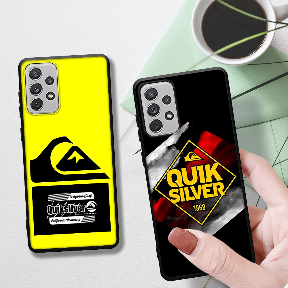 

Surf and skateboard quiksilver Phone Case For Samsung Galaxy A91 A80 A73 A72 A52 A51 A42 A40 A32 A30S A22 A53 phone bumper case