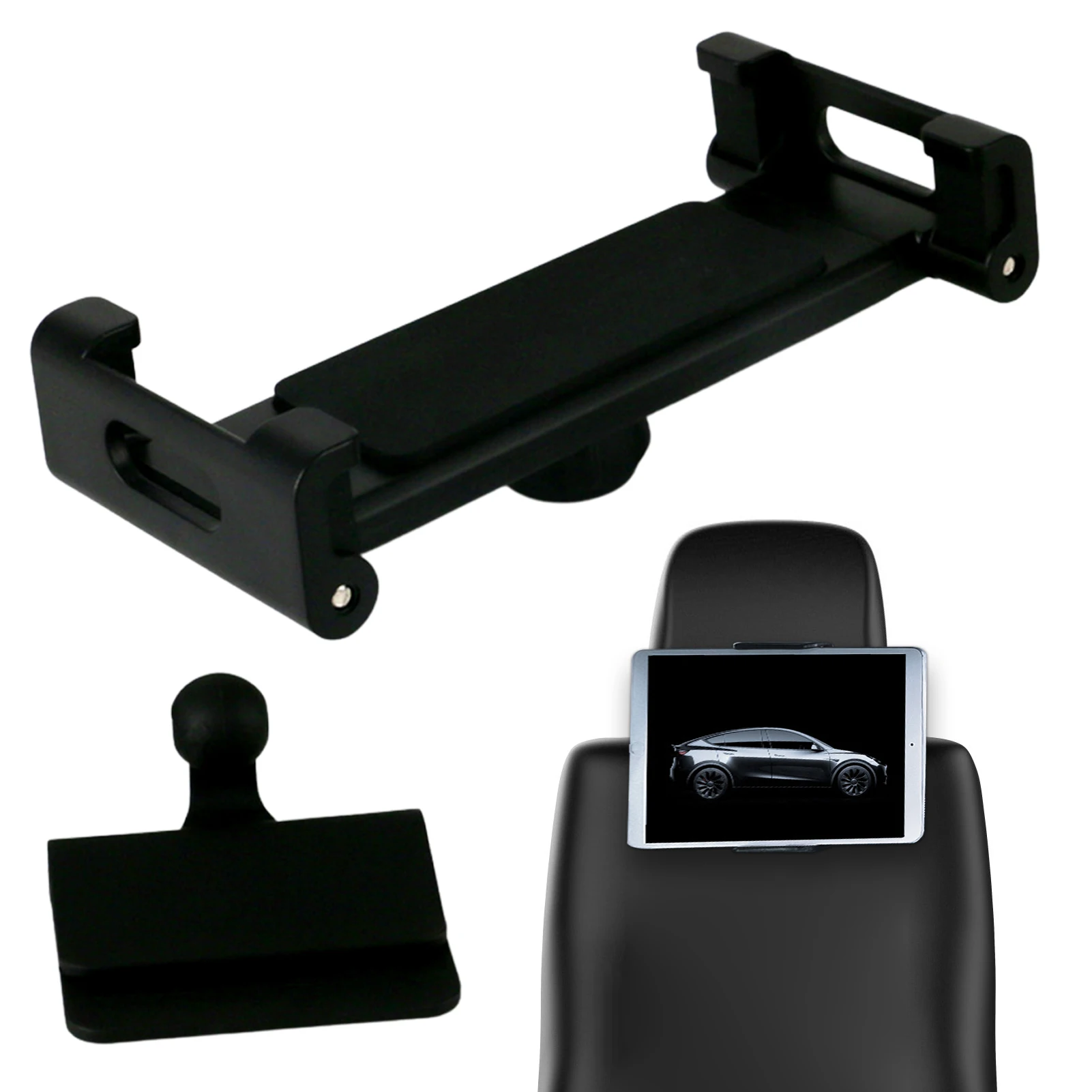 

Car Rear Seats Phone Bracket For Model 3 Y Black Phone Holder Back Seats Mounting Holder Accessories Rotatable Car Mount