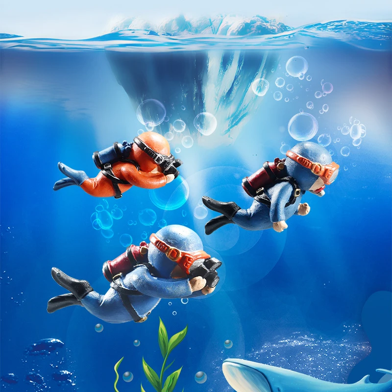 Светящийся зеленый мини-погружной кавайный плавающий Frogman с имитацией для