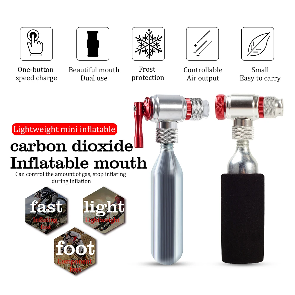 

Портативный насос для горного велосипеда, газовая насадка, адаптер для быстрой накачки горного велосипеда, защита от пыли