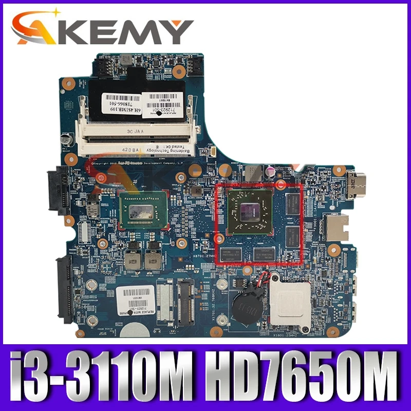 

712923-501 712923-001 для HP Probook 4540S 4440S материнская плата для ноутбука с процессором i3-3110U 7650M/1 ГБ DDR3 100% полностью протестирована