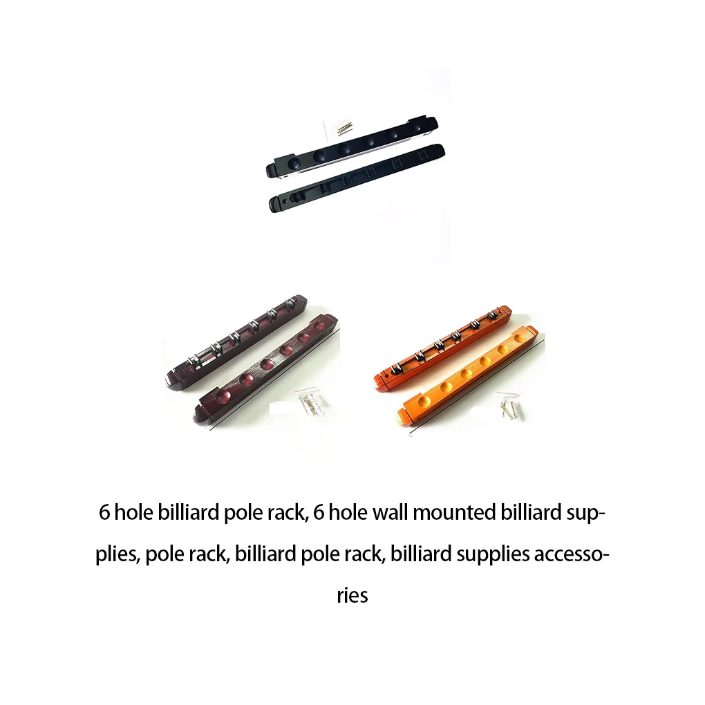 

Billiard Cue Holder Universal Fishing Rods Wall Mounted Cues Rack