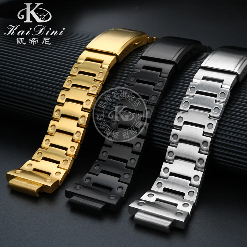 Твердый тонкий стальной ремешок для Casio Gm-110 маленький часов Cannon G-Shock из стали Gm110 -