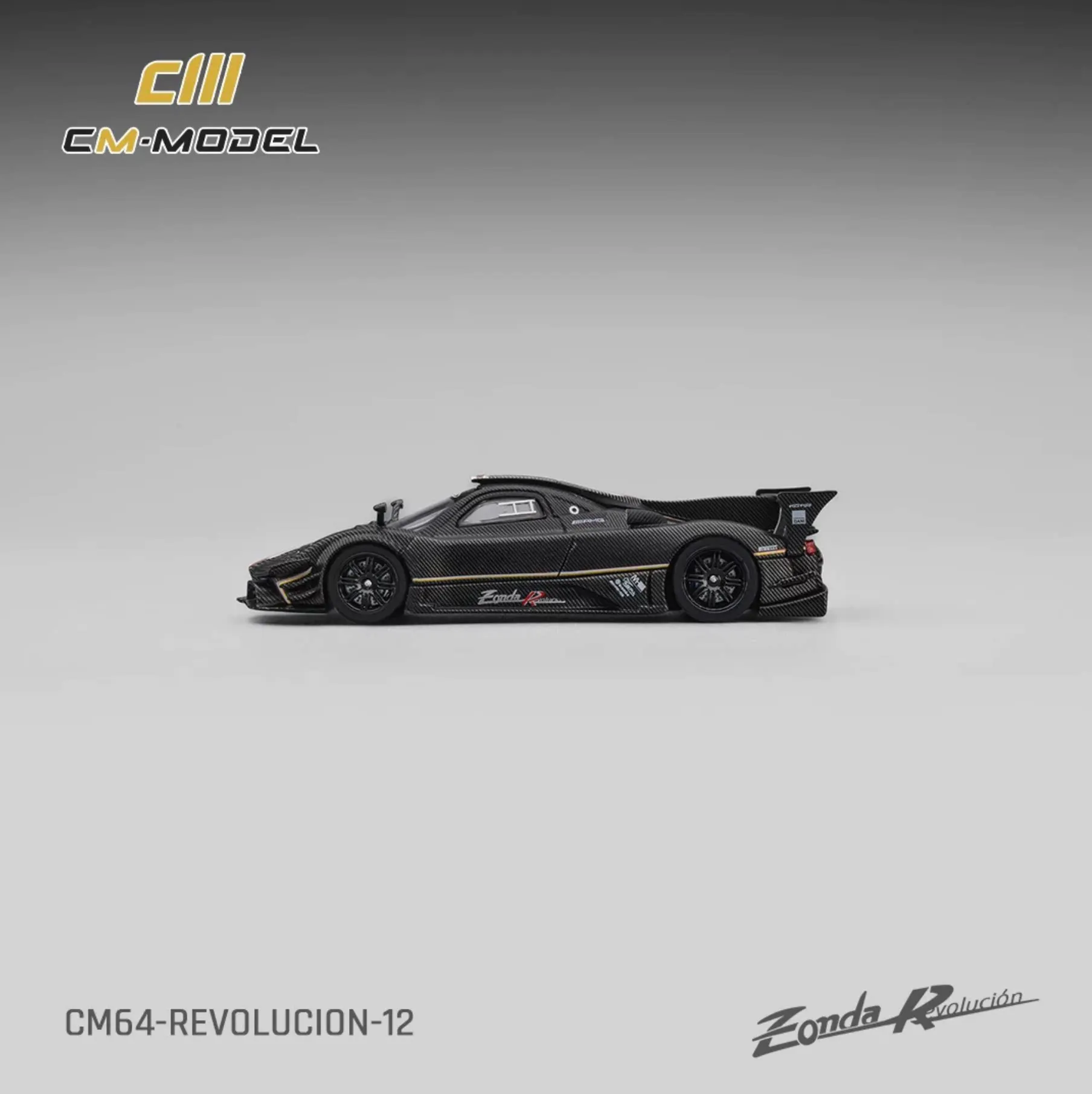 CM Модель 1:64 Zonda R Evolusion Track, карбоново-черная, литая модель автомобиля (art.: 3920dcc67dbe2) - 3920dcc67dbe2
