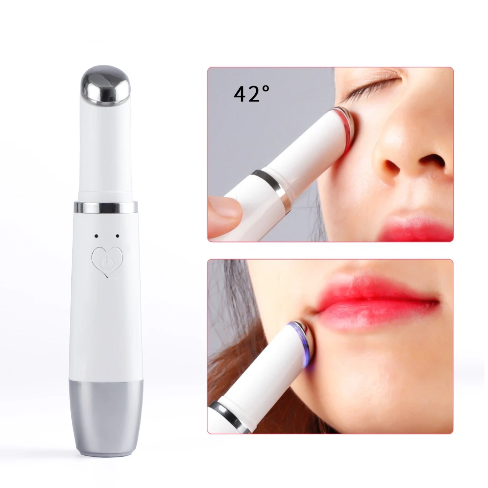 

New Mini Lips Care Massager Beauty Pen Face Skin Lifting Anti Wrinkle Heating Machine Bags Dark Circles Removal Face Fashion