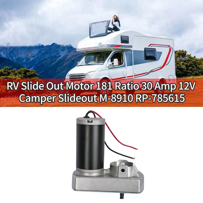 

RV Slide Out Motor 18:1 Ratio 30 Amp 12V Camper Slideout M-8910 RP-785615