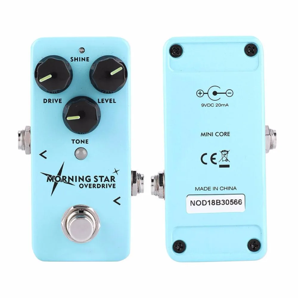 

NUX Morning Star Blues Overdrive Electric Guitar Effect Pedal True Buffer Bypass Mini Core Effects Classic Blues Breaker NOD-3