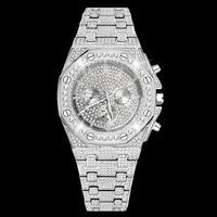 full iced out diamond watch for men top luxury brand chronograph hip hop mens watches waterproof quartz watch relogio masculino