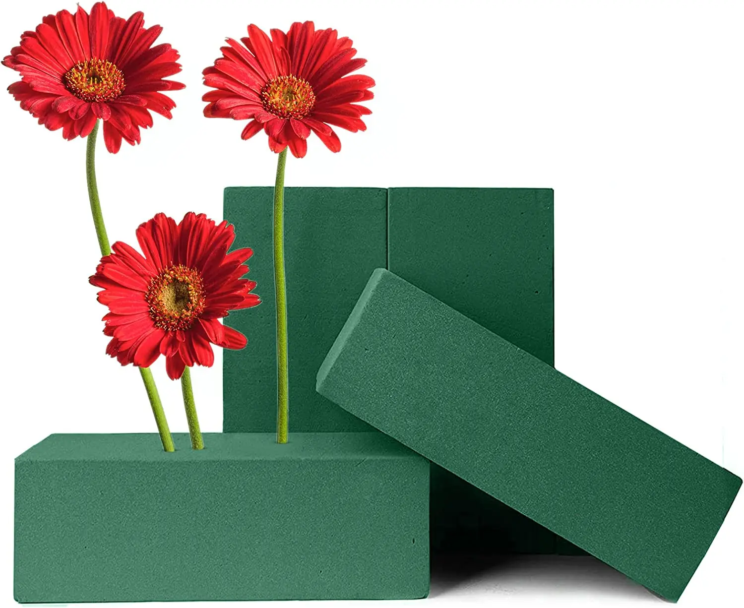 

4/6pcs Floral Foam Blocks Wet Florist Foam Green Styrofoam Block for Artificial Fresh Flowers Arrangement Wedding Party Decora