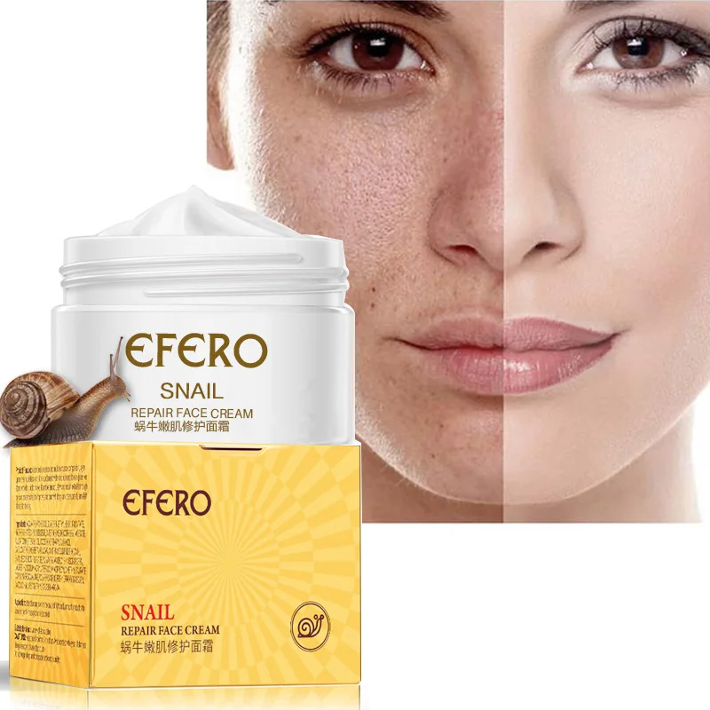 

EFERO Snail Face Cream Hyaluronic Acid Moisturizer Anti Wrinkle Aging Cream Collagen Nourishing Serum Day Cream for Face