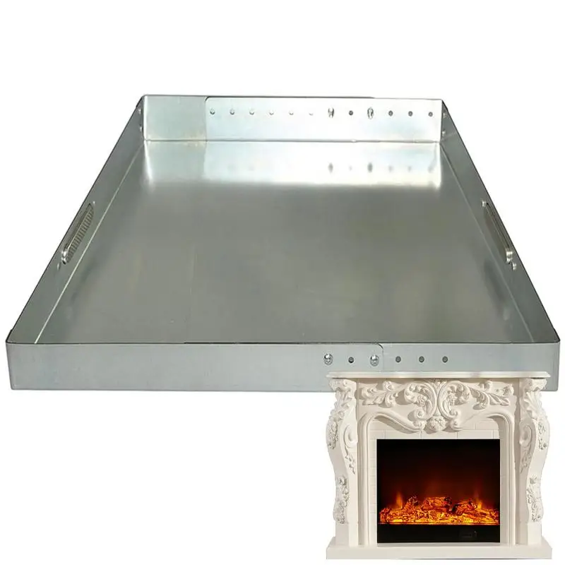 

Adjustable Fireplace Tray Galvanized Steel Ember Holder Pan Ember Holder Ash Holder Pan Ember Holder Fireplace Pan For