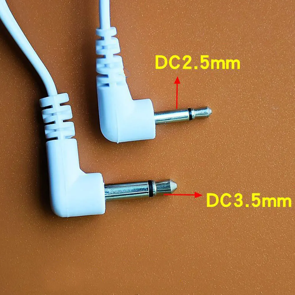 1 шт. 2/4 кнопки электрод для электротерапии провод электрического удара кабель