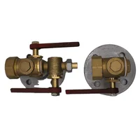 BSP NPT Brass Material Water Level Gauge Valve For Boilers Water Tank Level Indicator