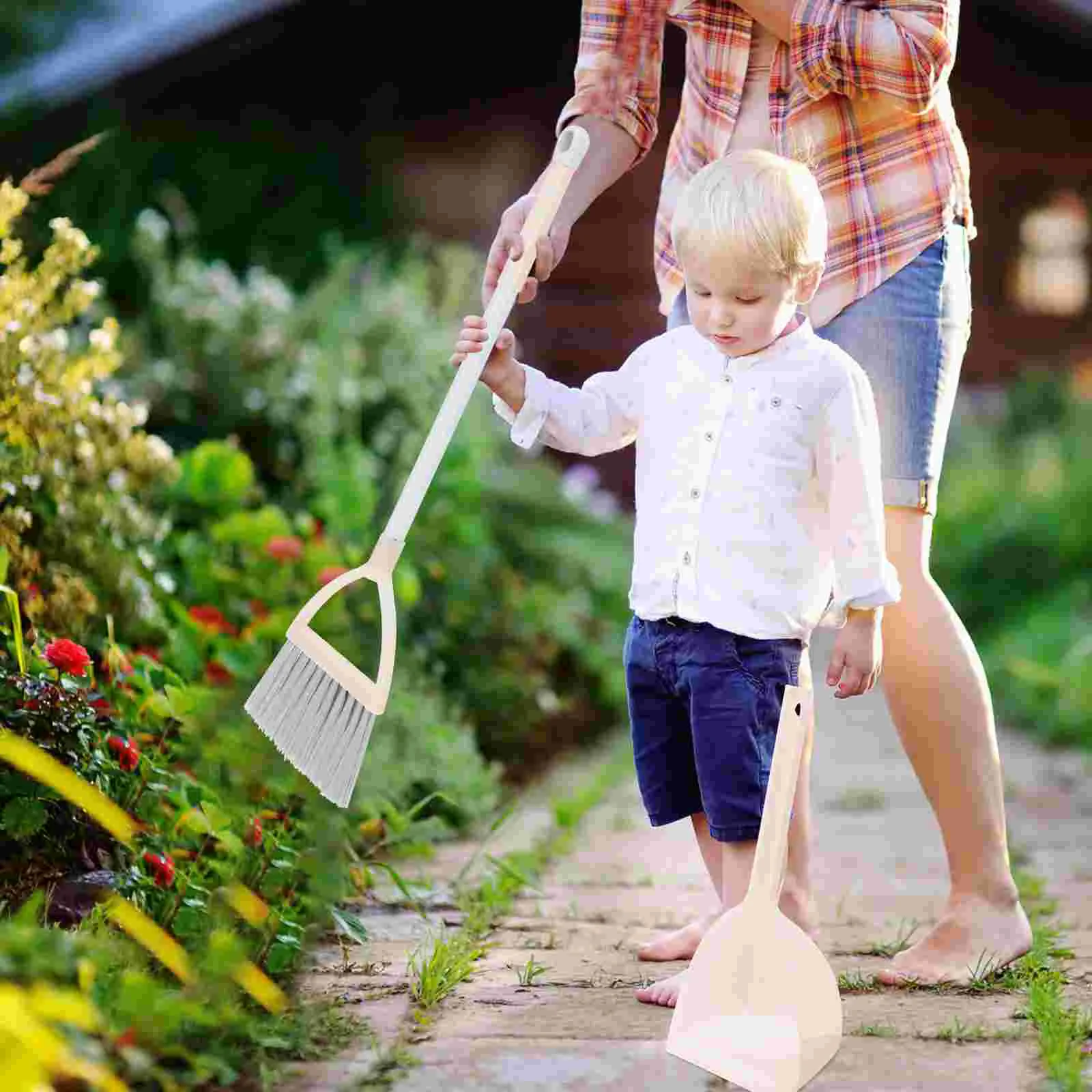 

Broom Dustpanbrush Set Cleaning Kids Housekeeping Minichildren Helper Combo Pantool Desktop Little Small Broomsplay Whisk Hand