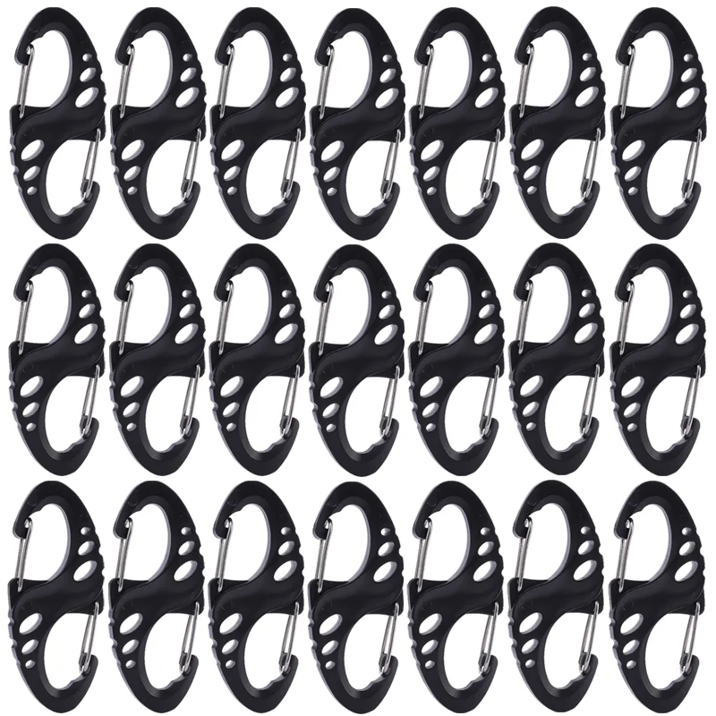 

Уличная защелкивающаяся Пряжка для скалолазания, быстросъемная пружинная Пряжка из сплава, S-образный Мини-зажим, фотомагнитный карабин