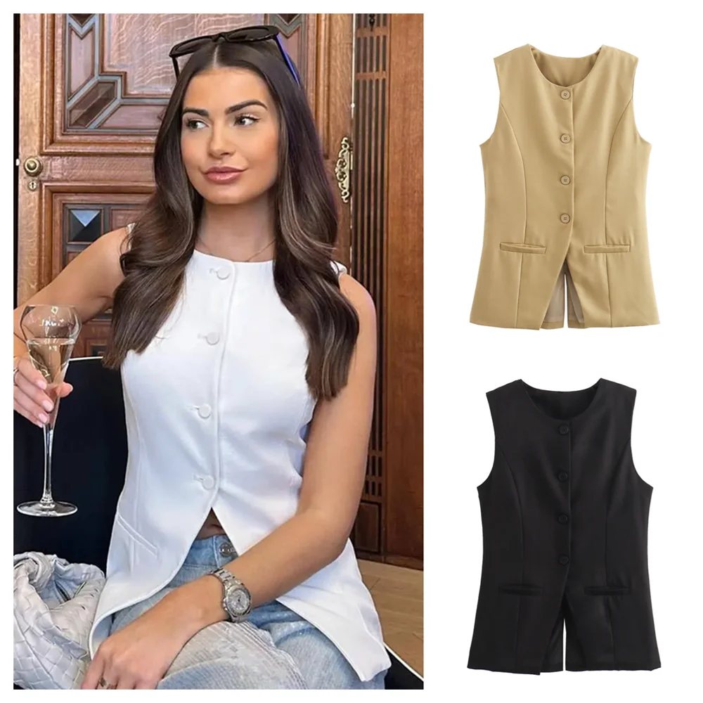 Летняя Новинка 2024 женский модный и элегантный приталенный Универсальный костюм