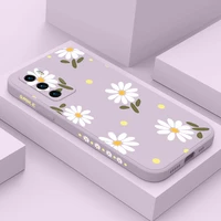 chrysanthemum phone case for huawei p40 p50 p30 p20 pro lite nova 5t y7a mate 40 30 20 pro lite liquid silicone cover