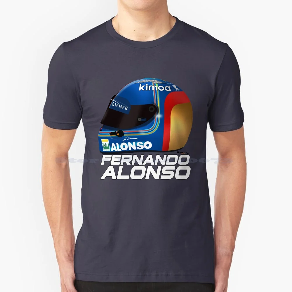 Alonso-2018 финальная футболка для шлема Фернандо 100% хлопок Алонсо 2018