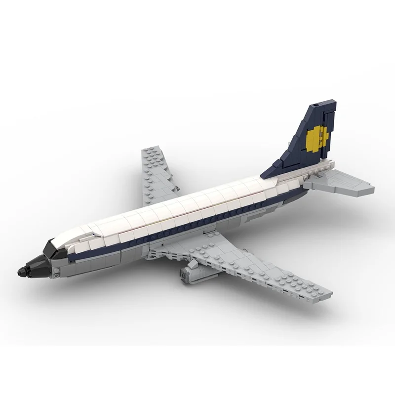Серия MOC Aviation: Модель самолета Lufthansa Ryanair Boeing 737, конструктор для самостоятельной сборки - подарок на праздники и день рождения (art.: 3920daca2afef) - 3920daca2afef
