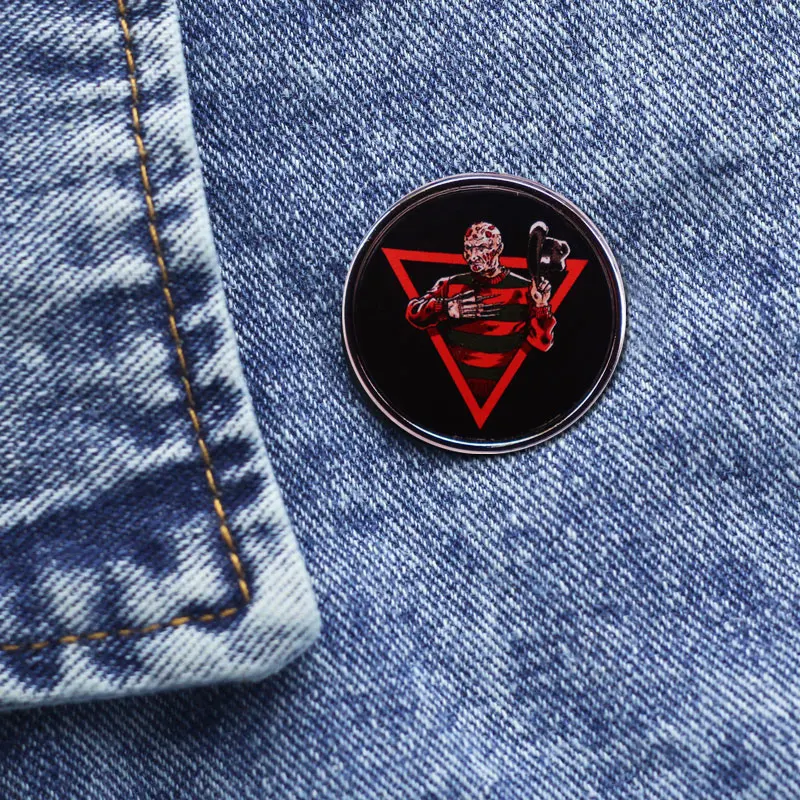 Хэллоуин Кошмар ужас фильм мечта убийца значок демон брошь