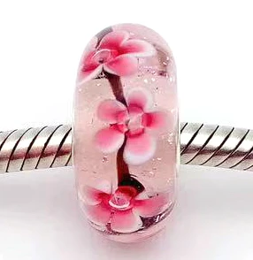 

Бусины JG93 из серебра 100% пробы, бусины из муранского стекла, подходят для европейских шармов, браслетов, ювелирных изделий «сделай сам», лампворк ручной работы