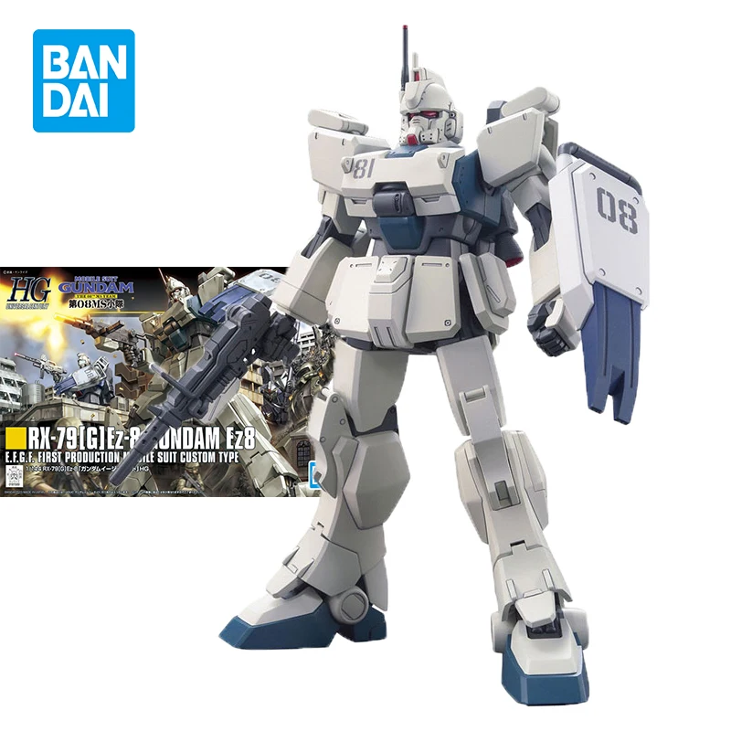 

BANDAI Original HGUG 1/144 EZ8 RX-79[G] EZ-8 Gundam Assembled Model Robot Anime Action Figure Kids Toys