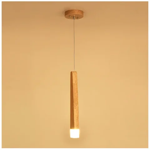 Деревянная Подвесная лампа-палочка, освещение для кухни, гостиной, магазина, ресторана, украшение «сделай сам», деревянные подвесные светильники 110 В, 220 В