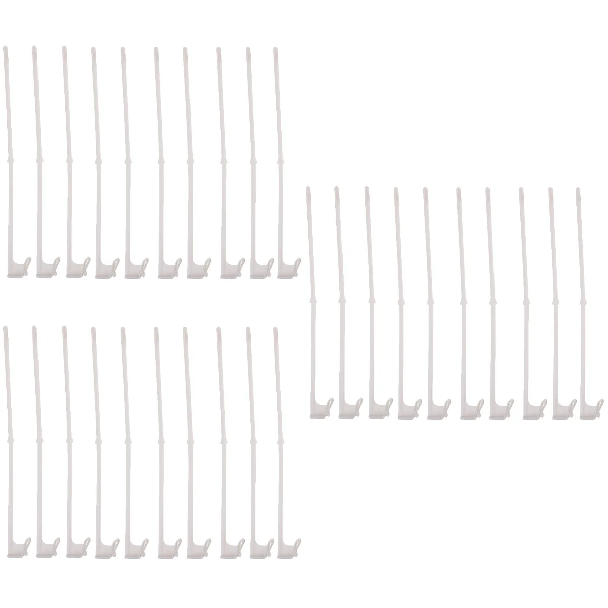 

30 pcs Car Window Flagpoles Holiday Decor Car Flag Pole Car Logo Window Clip Without Flag
