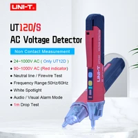 unit ut12dut12s ac voltage detector non contact pen tester electric sensor 2490v1000v voltage meter current test pencil alarm