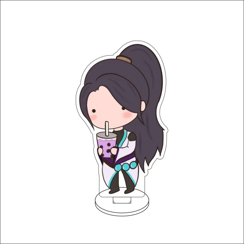 Фото VALORANT Killjoy Reyna Skye Yoru Astra подставка для фигурок аниме HD акриловая подставка стоячие украшения для стола подарок на Хэллоуин 10 см №2