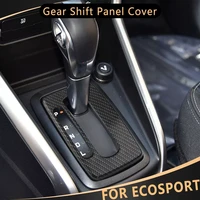for ford ecosport 2013 2017 abs carbon fiber car gear shift panel cover decoration sticker trim interior accessories