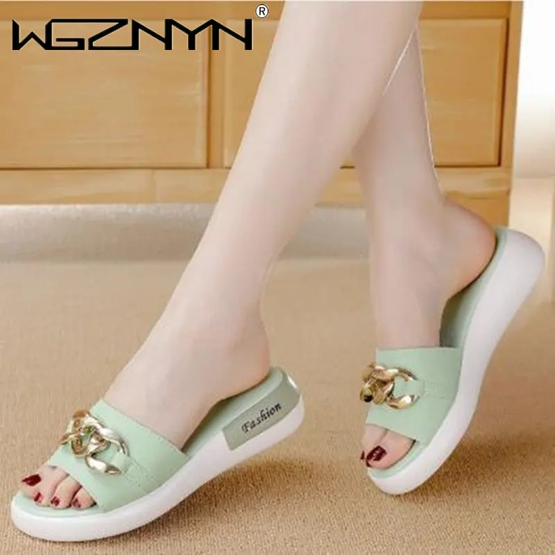 

2023 Sandals Flat Platform Sandal Female Candy Color Casual Open Toe Slippers Ladies Shoes Women's Summer Footwear Sandalias 40