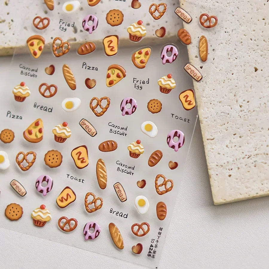 Милые жареные яйца Пончик пицца торты искусственная еда медведь собака кошка