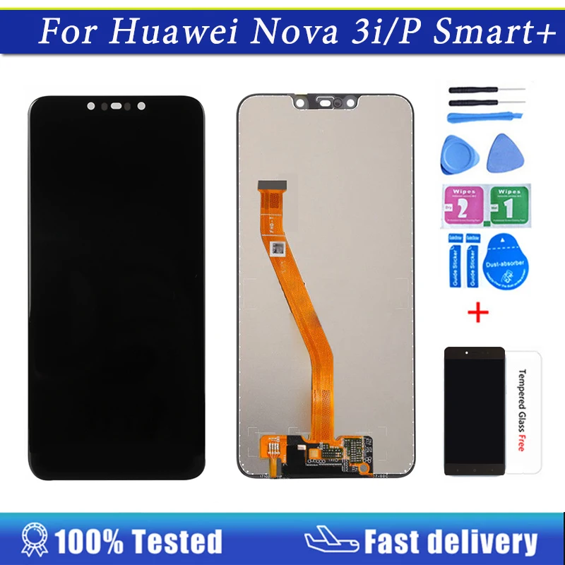 

Huawei P Smart Plus LCD Display with Frame Touch Screen Replacement for Huawei Nova 3i INE-LX1,LX2,L21 Mate 20 Lite LCD Display